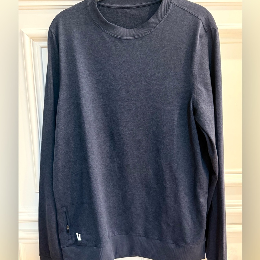 Vuori Long Sleeve Crewneck Shirt - Dark Blue/ navy
